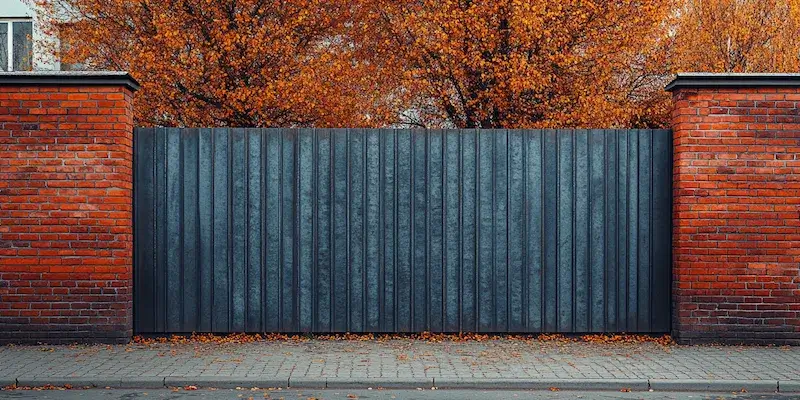 Moderne Gartengestaltung mit Zäunen aus Polen