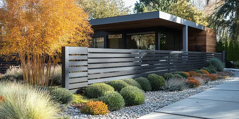 Modern Zaun aus Polen