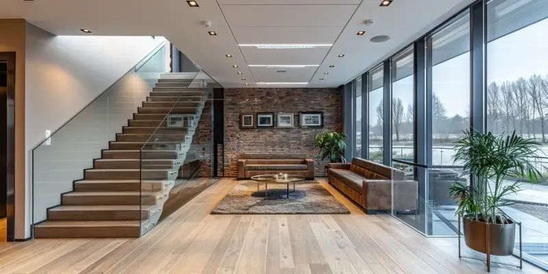 Balustrady szklane zewnętrzne Warszawa